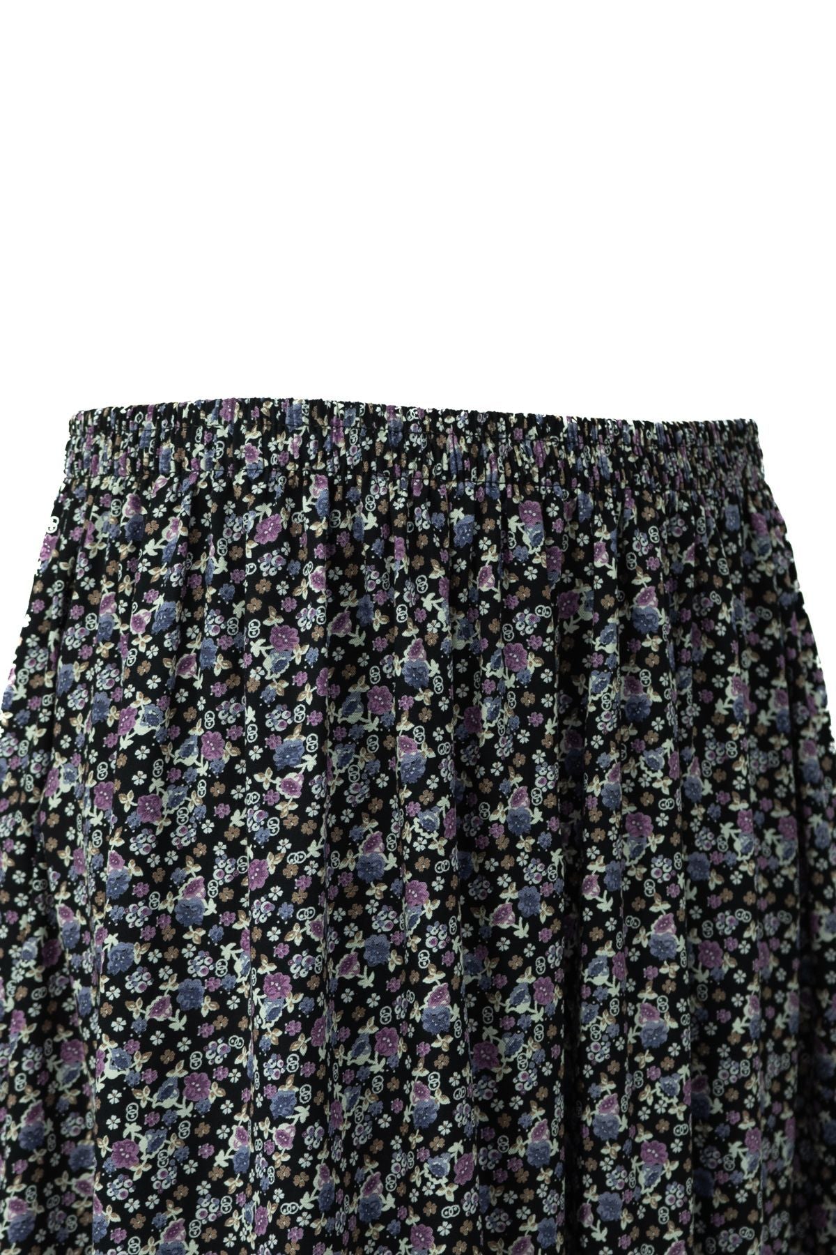 Kadın Anne Etek Dokuma Viskon Kumaş Minik Papatyam Çiçeği Desenli Rahat Kesim Tam Kalıp